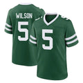 NY.Jets #5 Garrett Wilson Player Green Legacy Home Game Odoa Stitched Jerseys
