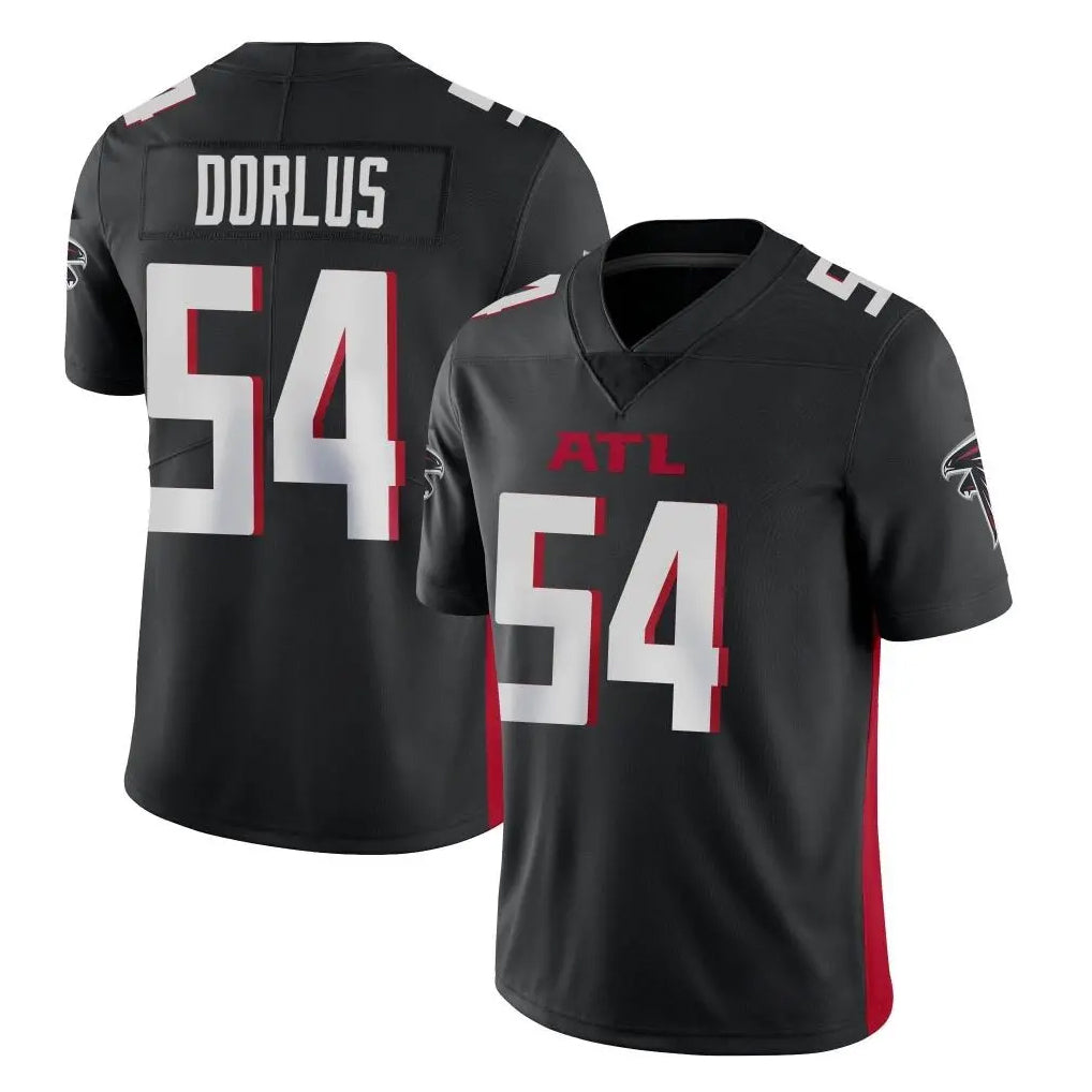 A.Falcons #54 Brandon Dorlus Player Black Vapor Untouchable Limited Home Game Odoa Stitched Jerseys
