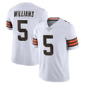C.Browns #5 Quincy Williams Player White Vapor Untouchable Limited Home Game Odoa Stitched Jerseys