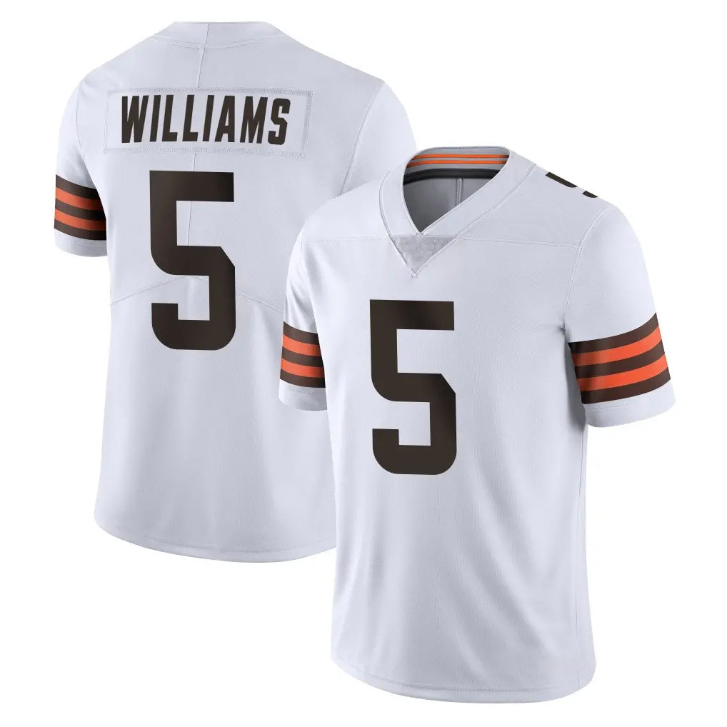 C.Browns #5 Quincy Williams Player White Vapor Untouchable Limited Home Game Odoa Stitched Jerseys