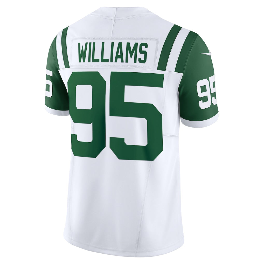 Odoa NY.Jets #95 Quinnen Williams White Classic Alternate Vapor F.U.S.E. Limited Jersey