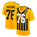 P.Steelers #76 Troy Fautanu Player Gold Limited 1933 Throwback Home Game Odoa Stitched Jerseys
