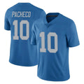 D.Lions #10 Isiah Pacheco Player Blue Limited Throwback Vapor Untouchable Odoa Stitched Jerseys