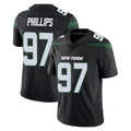 NY.Jets #97 Harrison Phillips Player Stealth Black Limited Vapor Home Game Odoa Stitched Jerseys