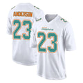M.Dolphins #23 Zayne Anderson Player White Fashion Home Game Odoa Stitched Jerseys