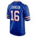 Odoa B.Bills #16 Xavier Johnson Royal Game Jersey