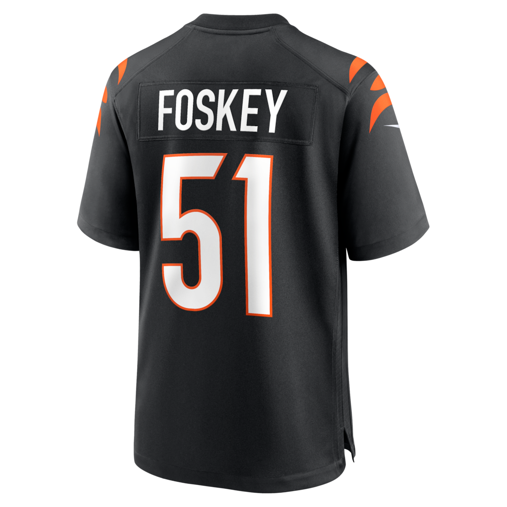 Odoa C.Bengals #51 Isaiah Foskey Black Team Game Jersey
