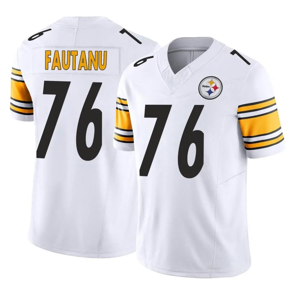 P.Steelers #76 Troy Fautanu Player White Limited Vapor F.U.S.E. Home Game Odoa Stitched Jerseys
