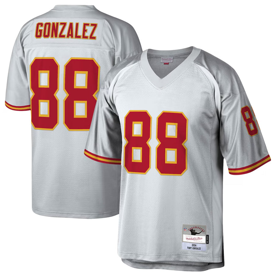 KC.Chiefs #88 Tony Gonzalez Player Mitchell & Ness Platinum Legacy Odoa Stitched  Jerseys