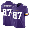 M.Vikings #87 T.J. Hockenson Player Purple Limited Vapor F.U.S.E. Home Game Odoa Stitched Jerseys