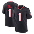H.Texans #1 Tank Dell Player Navy Team Home Game Odoa Stitched Jerseys