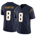 LA.Chargers #8 Omarion Hampton Player Navy Limited Vapor F.U.S.E. Home Game Odoa Stitched Jerseys