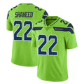 S.Seahawks #22 Rashid Shaheed Player Green Limited Color Rush Home Game Odoa Stitched Jerseys
