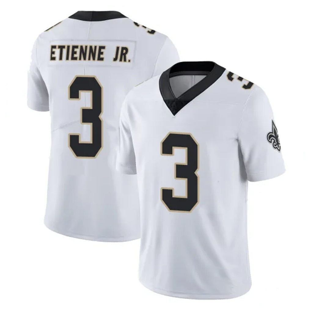 NO.Saints #3 Travis Etienne Jr. Player White Limited Vapor Untouchable Home Game Odoa Stitched Jerseys