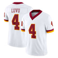W.Commanders #4 Frankie Luvu Player White Limited Vapor F.U.S.E. Home Game Odoa Stitched Jerseys