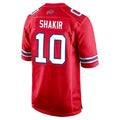 B.Bills #10 Khalil Shakir Player Red Home Game Odoa Stitched Jerseys