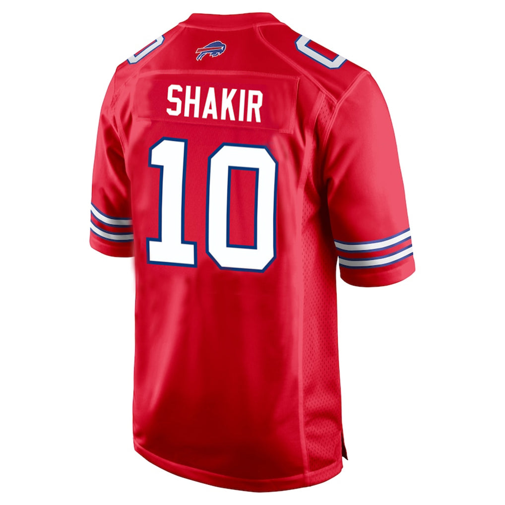 B.Bills #10 Khalil Shakir Player Red Home Game Odoa Stitched Jerseys