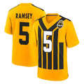 P.Steelers #5 Jalen Ramsey Player Gold Limited 1933 Throwback Home Game Odoa Stitched Jerseys