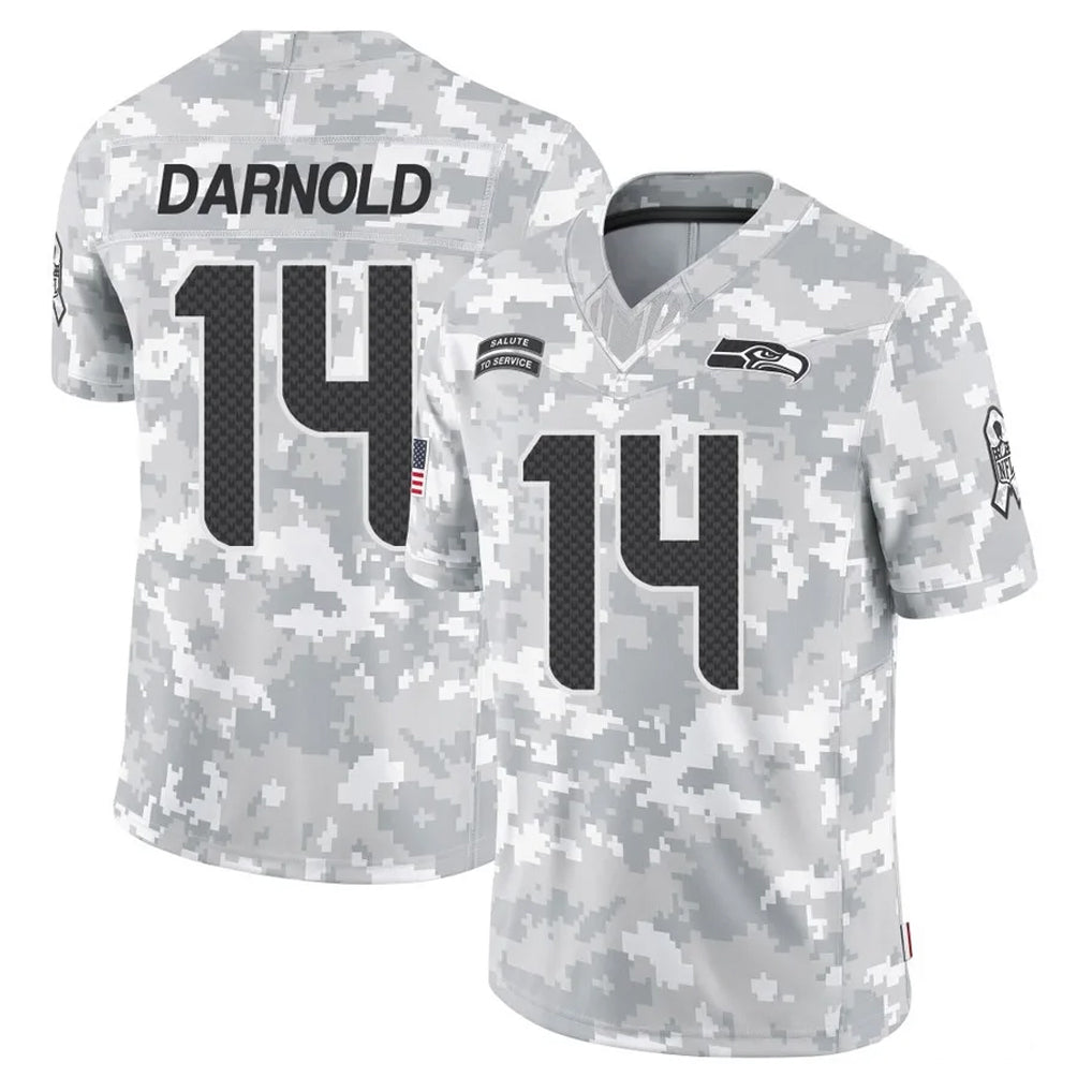 S.Seahawks #14 Sam Darnold Player Arctic Camo Limited Salute To Service Home Game Odoa Stitched Jerseys