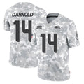 S.Seahawks #14 Sam Darnold Player Arctic Camo Limited Salute To Service Home Game Odoa Stitched Jerseys