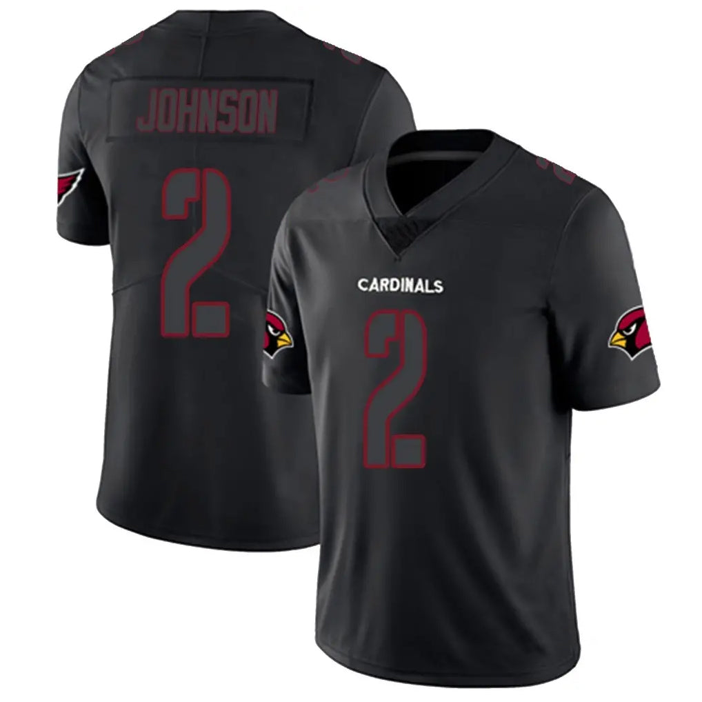 A.Cardinals #2 Will Johnson Player Black Impact Limited Home Game Qdoa Stitched Jerseys