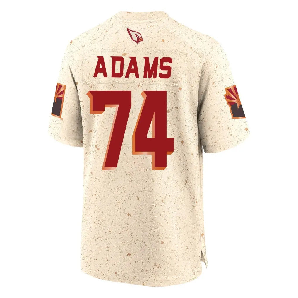 A.Cardinals #74 Isaiah Adams Player Cream Rivalries Collection Game Odoa Stitched Jerseys