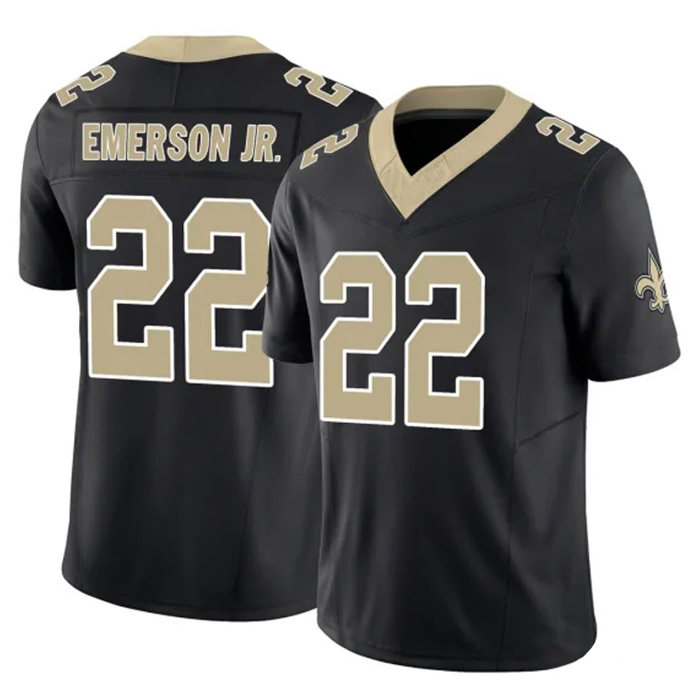 NO.Saints #22 Martin Emerson Jr. Player Black Limited Vapor F.U.S.E. Home Game Odoa Stitched Jerseys