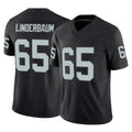 LV.Raiders #65 Tyler Linderbaum Player Black Limited Vapor F.U.S.E. Home Game Odoa Stitched Jerseys