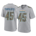 LA.Chargers #45 Tuli Tuipulotu Player Gray Atmosphere Fashion Home Game Odoa Stitched Jerseys