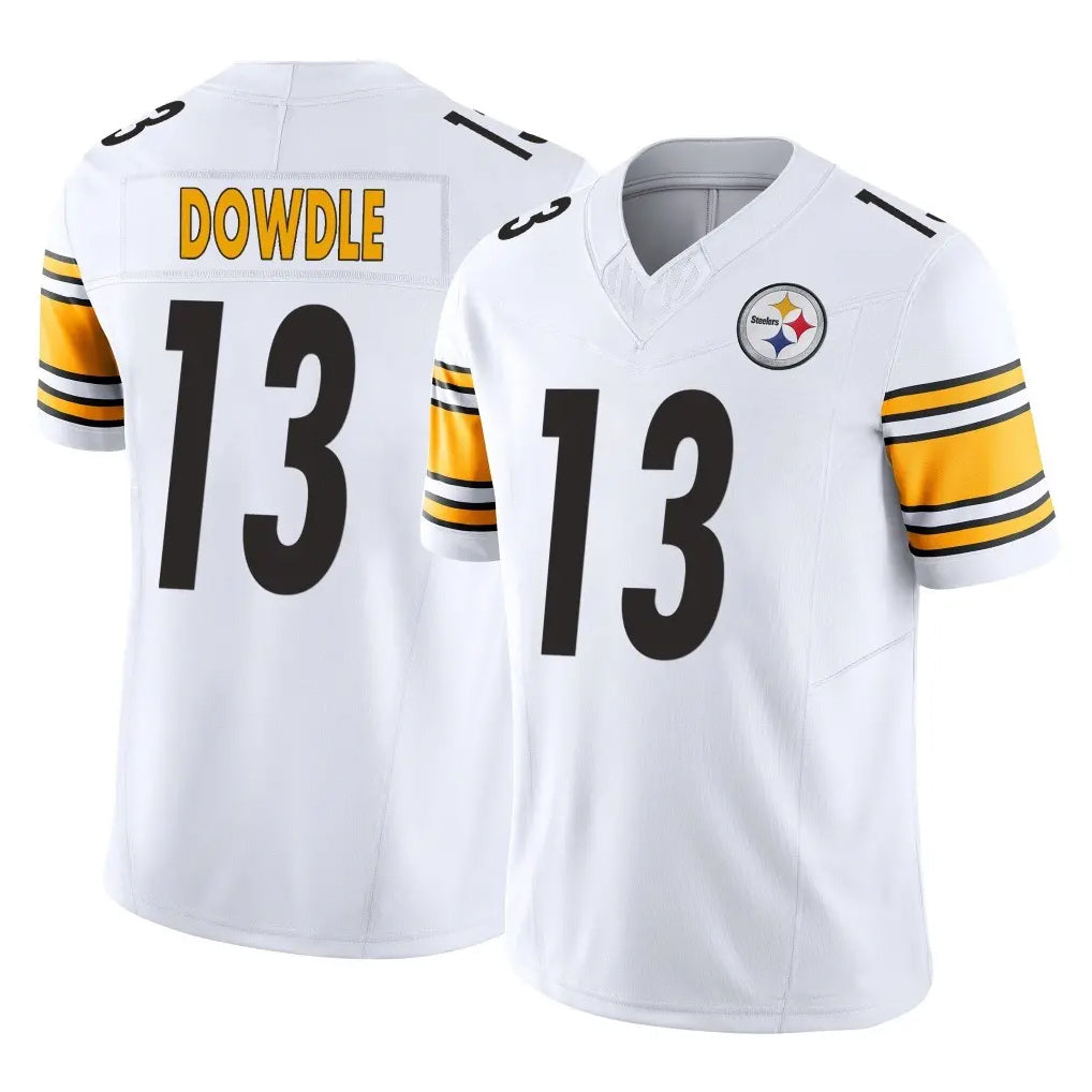 P.Steelers #13 Rico Dowdle Player White Limited Vapor F.U.S.E. Home Game Odoa Stitched Jerseys