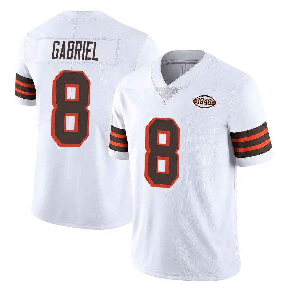 C.Browns #8 Dillon Gabriel Player White Limited  Vapor 1946 Collection Alternate Game Odoa Stitched Jerseys