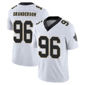 NO.Saints #96 Carl Granderson Player White Limited Vapor Untouchable Home Game Odoa Stitched Jerseys