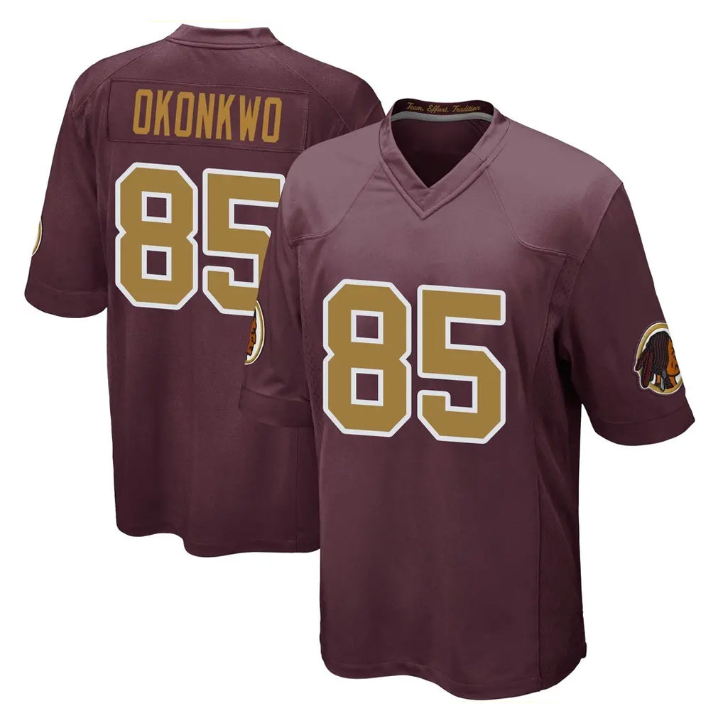 W.Commanders #85 Chig Okonkwo Player Burgundy Alternate Home Game Odoa Stitched Jerseys