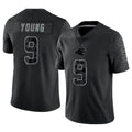C.Panthers #9 Bryce Young Player Black REFLECTIVE Limited Game Odoa Stitched Jerseys