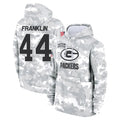 GB.Packers #44 Zaire Franklin Player Arctic Camo Salute to Service Hoodies Limited Game Odoa Stitched Jerseys