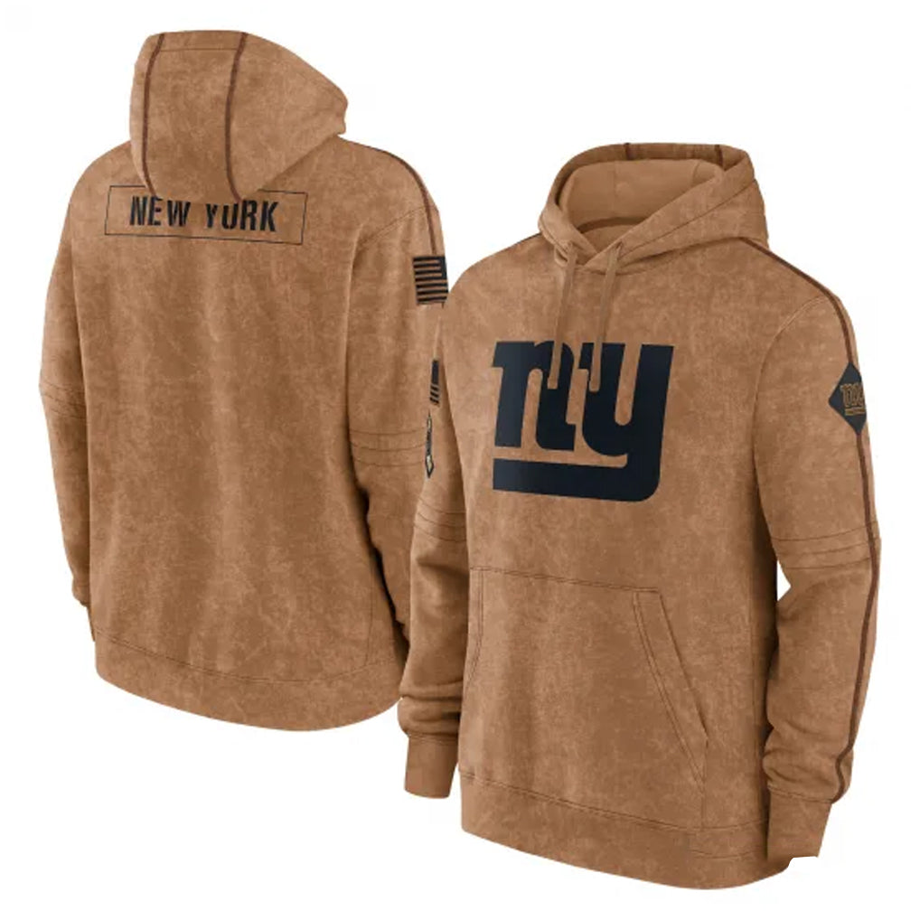 NY.Giants ## Giants Blank Player Brown Salute to Service Pullover Hoodies Limited Game Odoa Stitched Jerseys