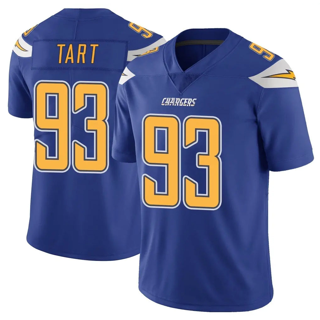 LA.Chargers #93 Teair Tart Player Royal Limited Color Rush Vapor Untouchable Home Game Odoa Stitched Jerseys