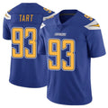 LA.Chargers #93 Teair Tart Player Royal Limited Color Rush Vapor Untouchable Home Game Odoa Stitched Jerseys