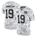 NY.Giants #19 Jameis Winston Player Arctic Camo Salute To Service Limited Game Odoa Stitched Jerseys