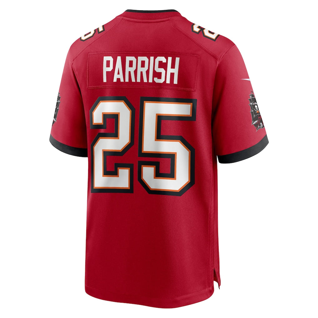 Odoa TB.Buccaneers #25 Jacob Parrish Red Team Game Jersey