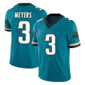 J.Jaguars #3 Jakobi Meyers Player Teal Prowler Throwback Vapor F.U.S.E. Limited Home Game Odoa Stitched Jerseys