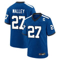 IN.Colts #27 Justin Walley Player Royal Alternate Indiana Nights Home Game Odoa Stitched Jerseys