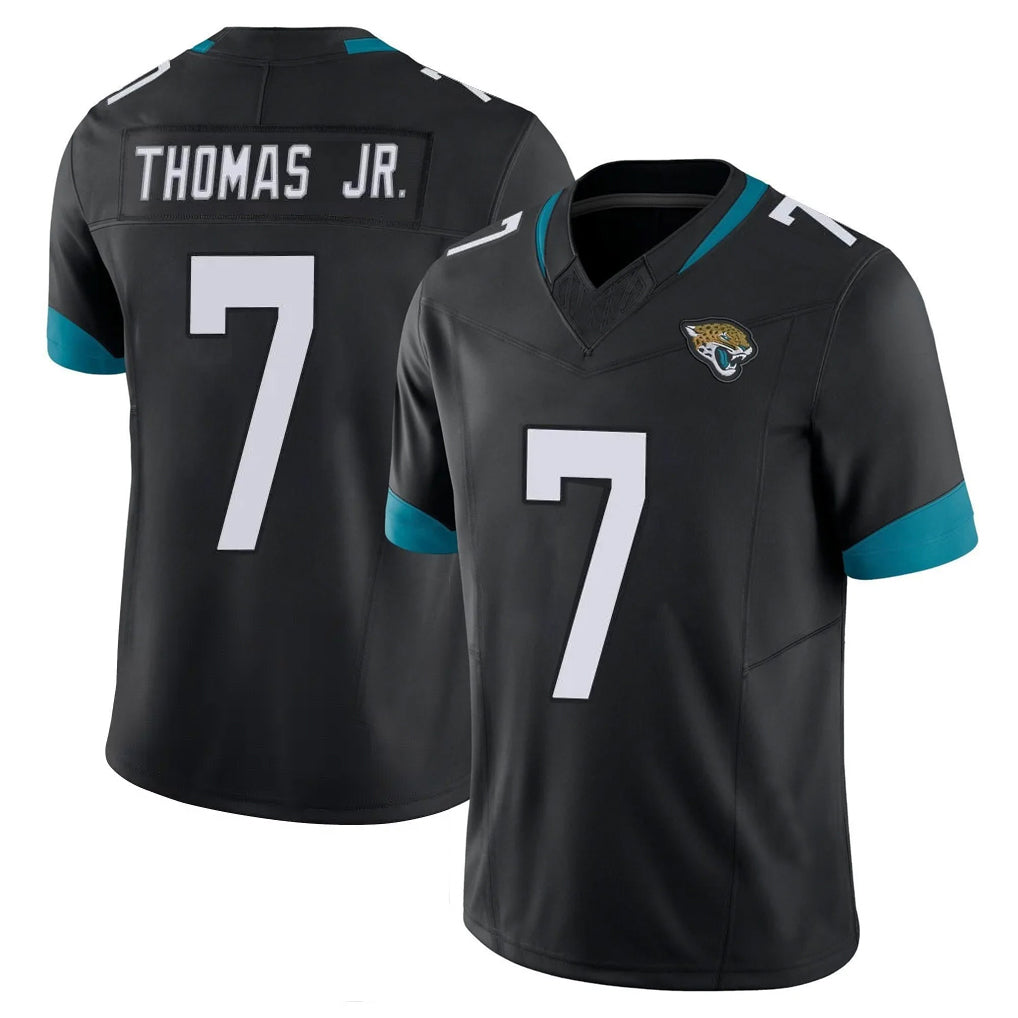 J.Jaguars #7 Brian Thomas Jr. Player Black Vapor F.U.S.E. Limited Home Game Odoa Stitched Jerseys