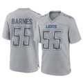 D.Lions #55 Derrick Barnes Player Gray Atmosphere Fashion Home Game Odoa Stitched Jerseys