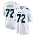 S.Seahawks #72 Abraham Lucas Player White Tundra Fashion Home Game Odoa Stitched Jerseys