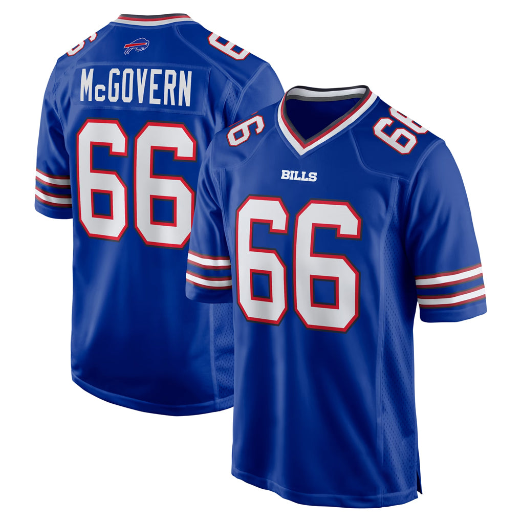 B.Bills #66 Connor McGovern Player Royal Home Game Odoa Stitched Jerseys