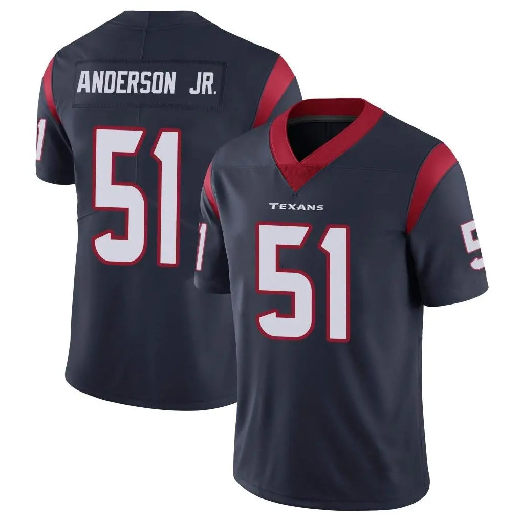 H.Texans #51 Will Anderson Jr. Player Navy Limited Vapor Untouchable Home Game Odoa Stitched Jerseys