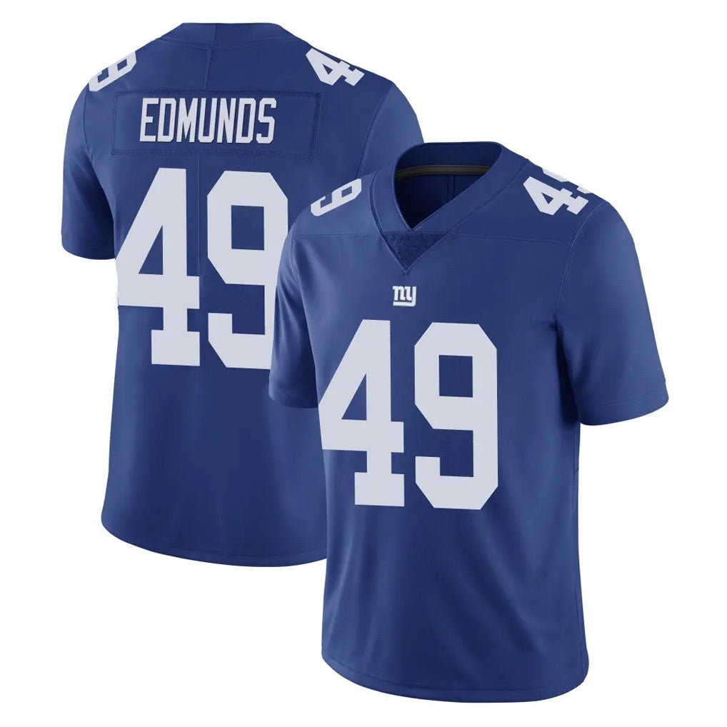 NY.Giants #49 Tremaine Edmunds Player Royal Limited Vapor Untouchable Home Game Odoa Stitched Jerseys