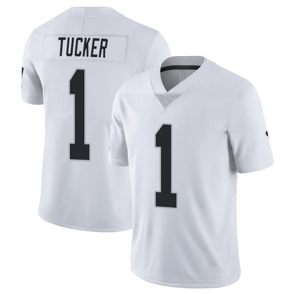 LV.Raiders #1 Tre Tucker Player White Limited Vapor Untouchable Home Game Odoa Stitched Jerseys