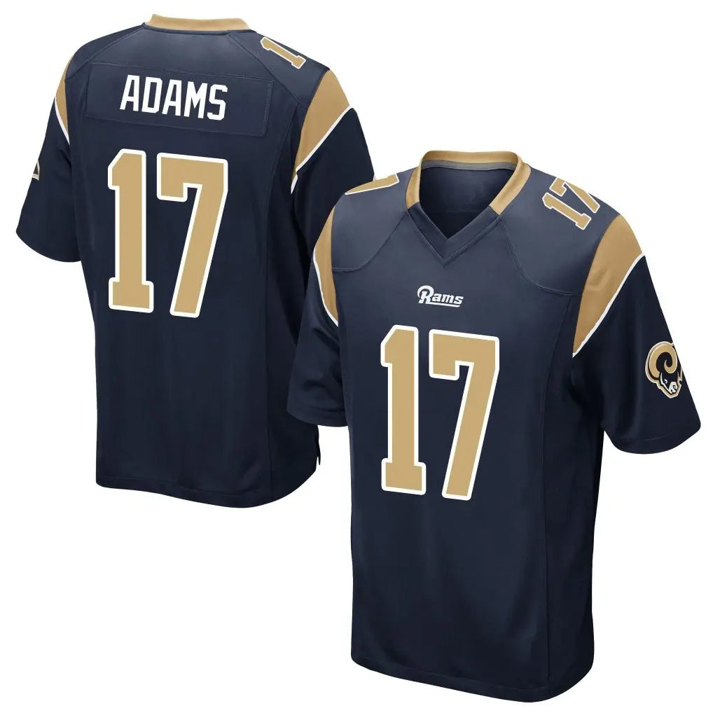 LA.Rams #17 Davante Adams Player Navy Home Game Odoa Stitched Jerseys